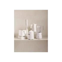 Alessi Plissé Hand Blender Set, 34cmx7cm, White