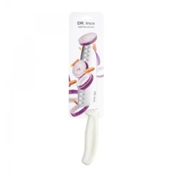 Dr. Inox Santoku Knife, 30cm, Cream