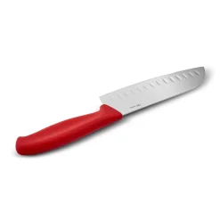 Dr. Inox Santoku Knife, 20cm, Red
