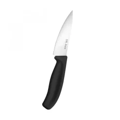 Dr. Inox Stainless Steel Chef's Knife, 33cm, Black