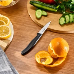 Dr.Inox Stainless Steel Paring Knife, 19cm, Black