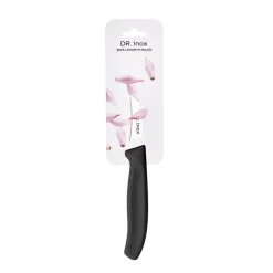 Dr. Inox Stainless Steel Paring Knife, 17cm, Black