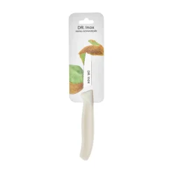 Dr.Inox Stainless Steel Serrated Paring Knife, 19cm, Cream