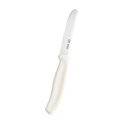 Dr.Inox Stainless Steel Tomato Knife, 22cm, Cream