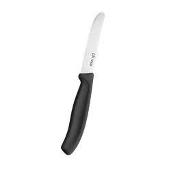 Dr.Inox Stainless Steel Tomato Knife, 22cm, Black