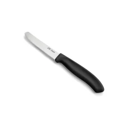 Dr.Inox Stainless Steel Tomato Knife, 22cm, Black