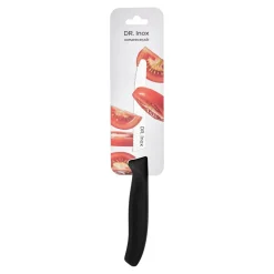 Dr.Inox Stainless Steel Tomato Knife, 22cm, Black