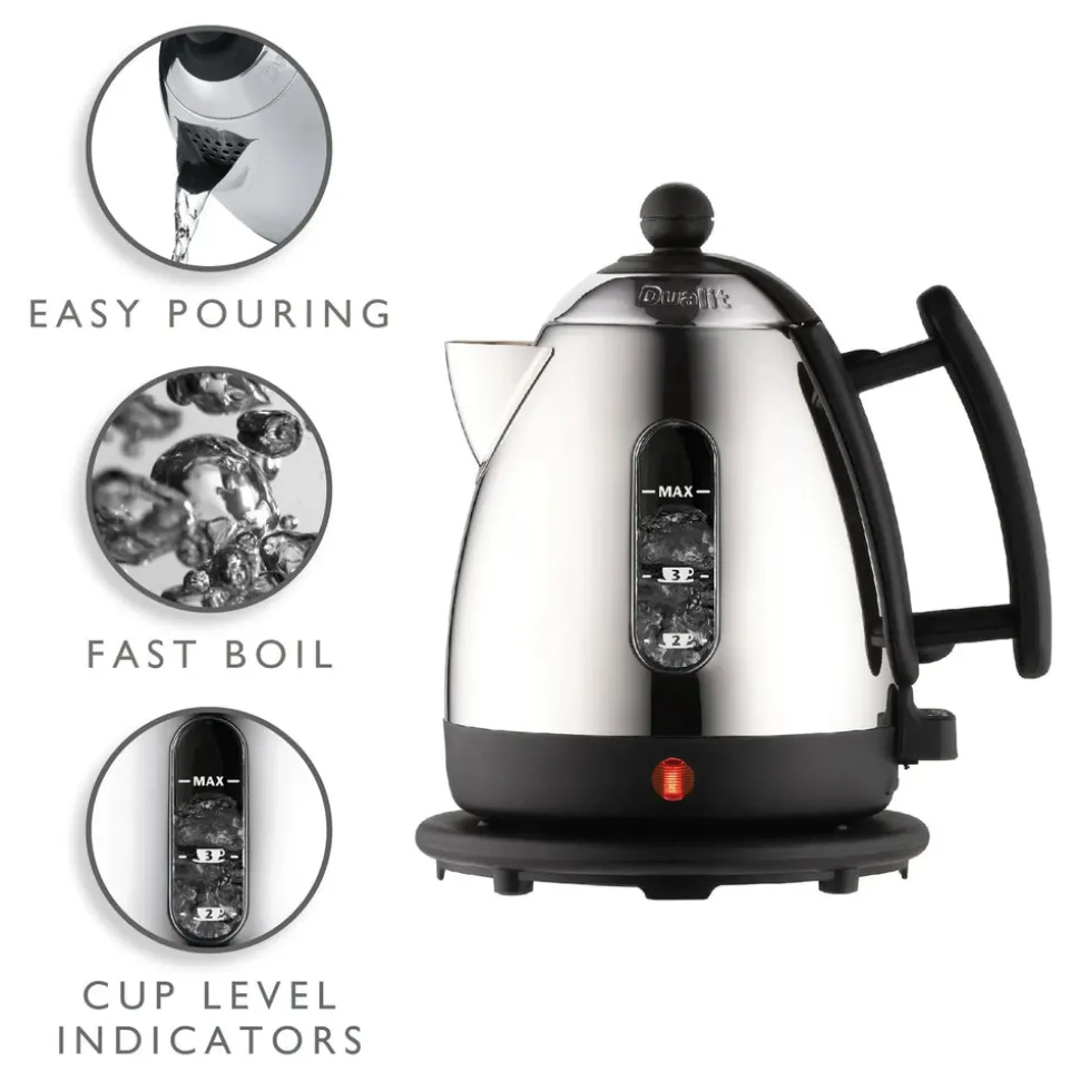 Duait Jug Kettle, 1L, Black Multi