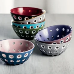 Guzzini Le Murrine 2 Piece Cereal/Soup Bowl Set, 12.5cmx5.6cm, Grey Yellow
