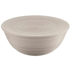 Guzzini Tierra Salad Bowl with Lid, XLarge, Brown