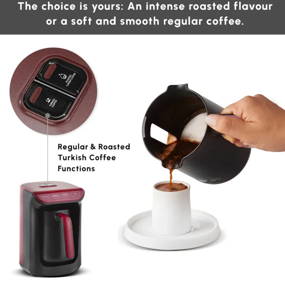 Hatır Köz Turkish Coffee Maker, 535W, Red