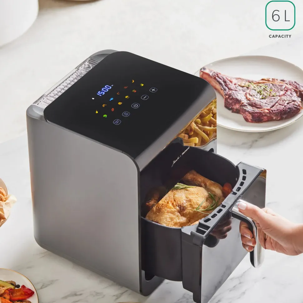 Homend Airfryday 2507, 6L, Black Grey