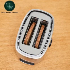 Homend Breadfast 1502 Toaster, Silver Black