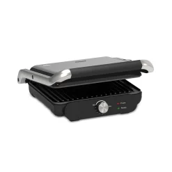 Homend Grilliant 1366H Stainless Steel Body Sandwich Toaster & Grill Maker with Removable Cast Plates, 2000W, Inox