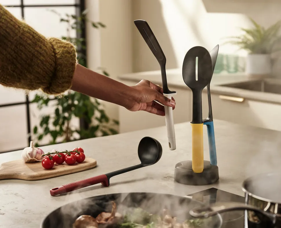 Joseph Joseph Elevate Slim 4-piece Utensil Set with Storage Stand, Multicolour