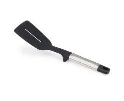 Joseph Joseph Elevate Stainless Steel Silicone Slotted Turner, Black Grey