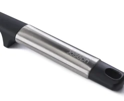 Joseph Joseph Elevate Stainless Steel Silicone Solid Spoon, Black Grey