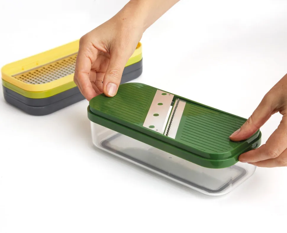 Joseph Joseph Multi-prep Compact 4-piece Grater & Slicer, Multicolour