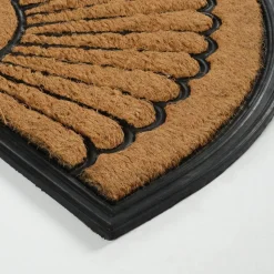 Kaşmir Rugs 7/24 Rubber Fan Coco Door Mat, 45cmx75cm, Multi