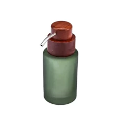 Karaca Abiete Glass Lotion Dispencer, 7.5cmx7.5cmx17cm, Green