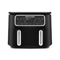 Karaca Air Cook Duo 2-in-1 Air Fryer with Stew Function, 8L, 2500W, Black Chrome