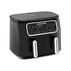 Karaca Air Cook Duo 2-in-1 Air Fryer with Stew Function, 8L, 2500W, Black Chrome