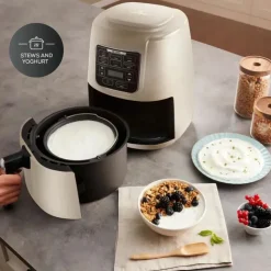 Karaca Air Cook XL 2 in 1 Air Fryer with Stew Function, 4L, 1550W, Starlight