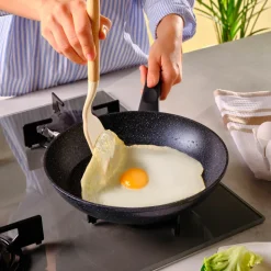 Karaca Aqua Granite Non-Stick Induction Frying Pan, 26cm, Blue