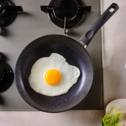 Karaca Aqua Granite Non-Stick Induction Frying Pan, 26cm, Blue