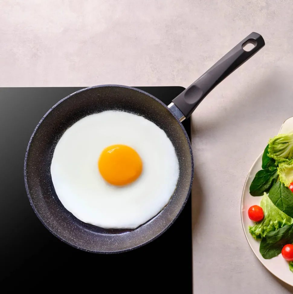 Karaca Aqua Granite Non-Stick Induction Frying Pan, 26cm, Blue