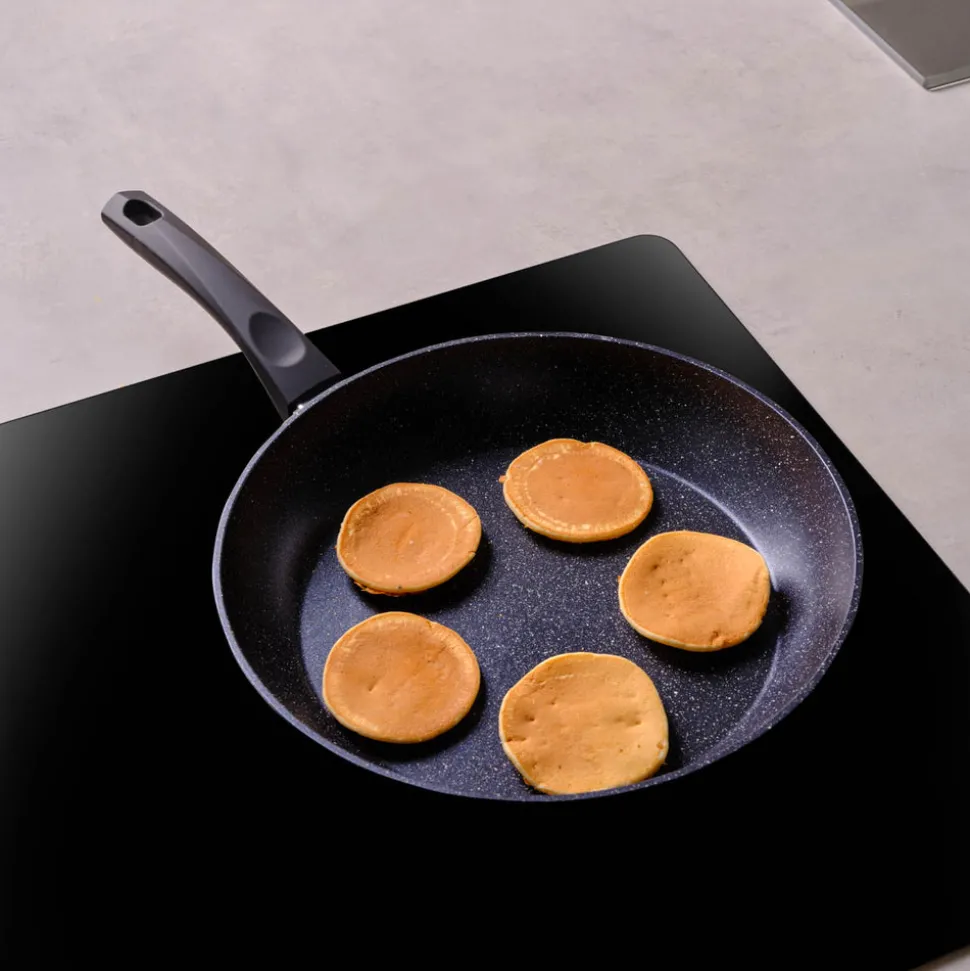 Karaca Aqua Granite Non-Stick Induction Frying Pan, 30cm, Blue