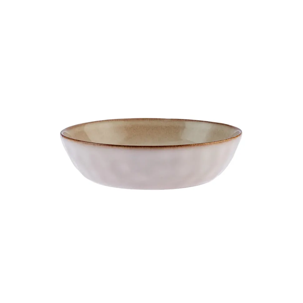 Karaca Aria Reactive Glaze Pasta Bowl, 20cm, Beige