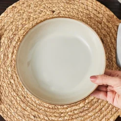 Karaca Aria Reactive Glaze Pasta Bowl, 20cm, Beige
