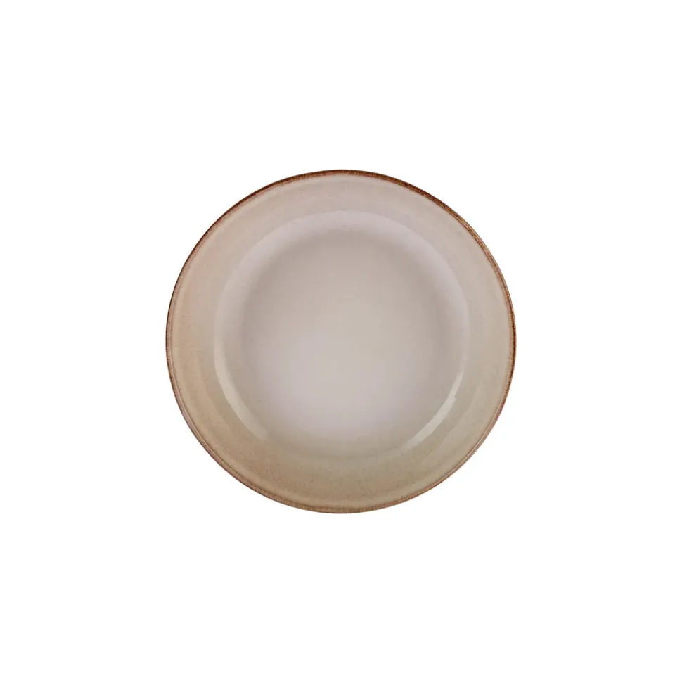 Karaca Aria Reactive Glaze Pasta Bowl, 20cm, Beige
