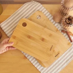 Karaca Azur 2 Piece Bamboo Chopping Board, Wood