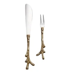 Karaca Barton 2-Piece Stainless Steel Service and Knife Set, Silver