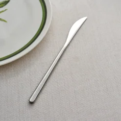 Karaca Bead Dessert Knife, Silver
