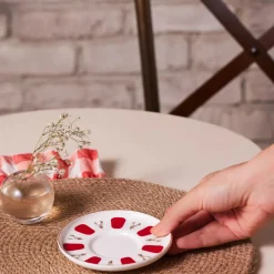 Karaca Bergamot Ceramic Saucer, 12cm, White