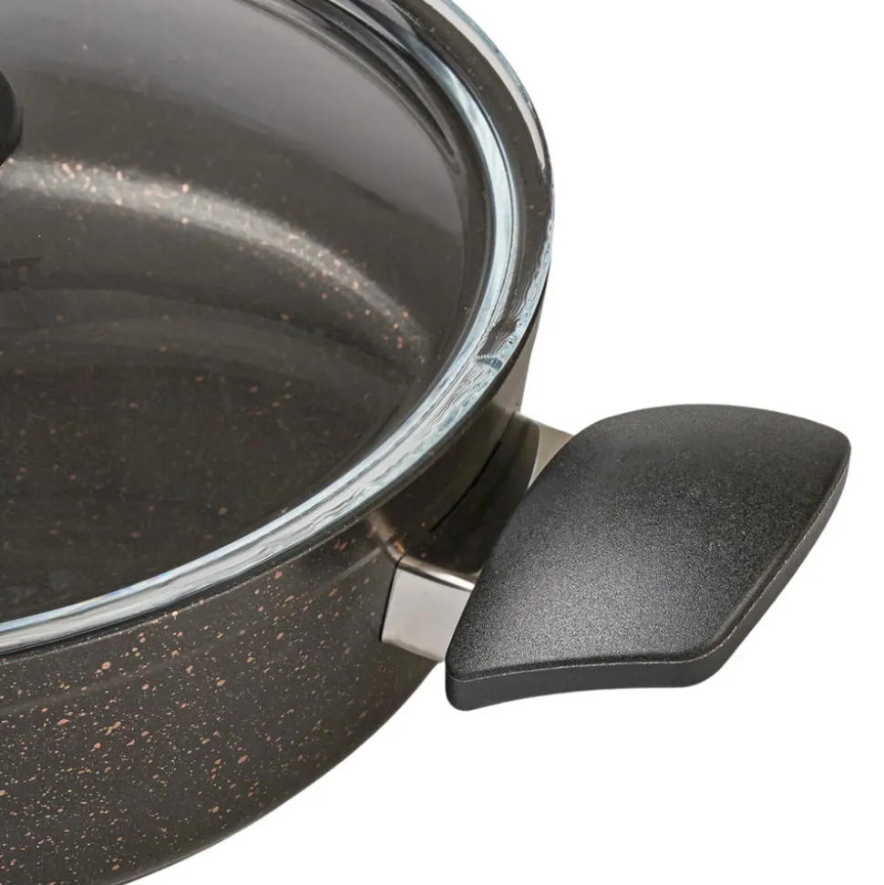Karaca Blackgold Biogranite 7-Piece Non-Stick Cookware Set, Black Gold