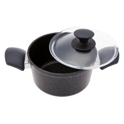 Karaca Blackgold Biogranite 7-Piece Non-Stick Cookware Set, Black Gold