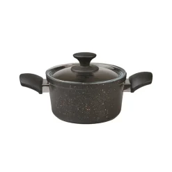 Karaca Blackgold Biogranite 7-Piece Non-Stick Induction Cookware Set, Black Gold