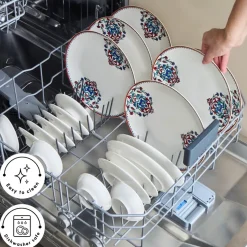 Karaca Bone China Nakkaş 26-Piece Serveware Set for 6 People, Multi