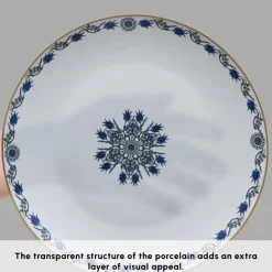 Karaca Bone China İznik 26-Piece Serveware Set for 6 People, Multi