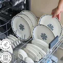 Karaca Bone China İznik 26-Piece Serveware Set for 6 People, Multi