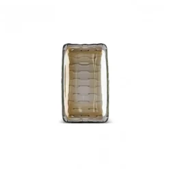 Karaca Braid Lustrous Glass Small Serving Platter, 16x8.5cm, Luster
