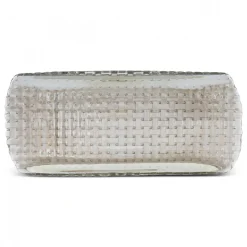 Karaca Braid Lustrous Glass Small Serving Platter, 29x8.5cm, Luster