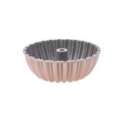 Karaca Cake Pro Aluminium Cast Decorative Bundt Cake Tin, 25.5cm, Rose Gold