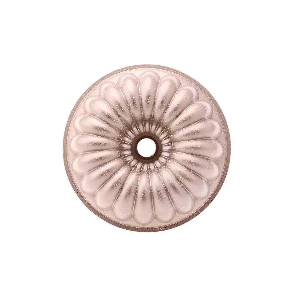 Karaca Cake Pro Lina Aluminium Cast Decorative Bundt Cake Tin, 25.5cm, Rosegold