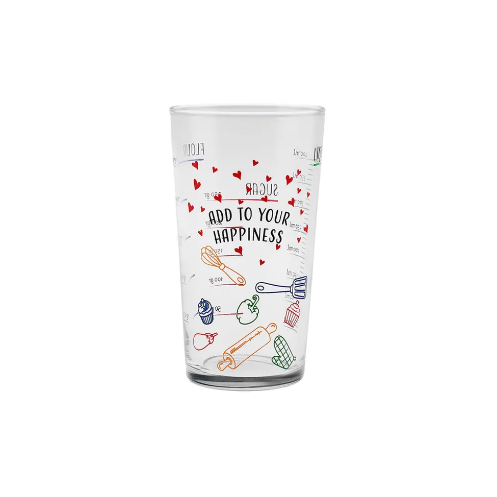 Karaca Carme Measuring Glass, 550ml, Red