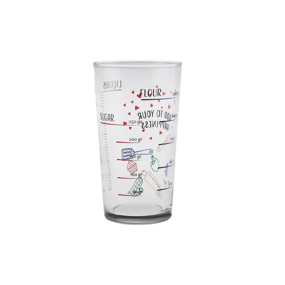 Karaca Carme Measuring Glass, 550ml, Red